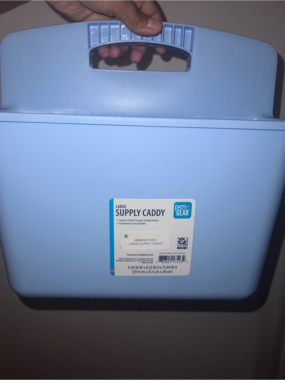 Large Supply Caddy in Light Blue